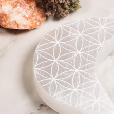 Selenit Yaşam Çiçeği Ay Temalı Doğal Taş