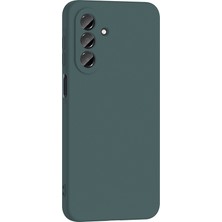 Gpack Samsung Galaxy A17 Uyumlu Kılıf Mara Lansman Soft Silikon Içi Kadife Koyu Yeşil