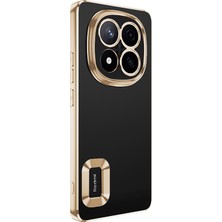 Gpack Xiaomi Poco X7 Uyumlu Kılıf Logo Gösteren Kamera Korumalı Silikon Gold