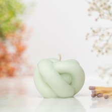 Düğüm Temalı Kırmızı Vegan Soya Mum