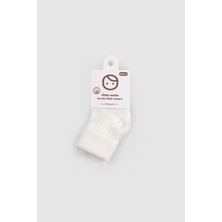 Organik Bebek Çorabı Ekru