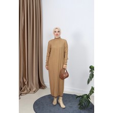 Saç Örgülü Merserize Elbise