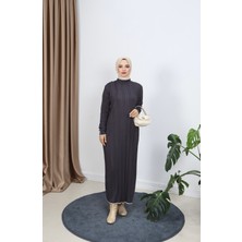 Saç Örgülü Merserize Elbise