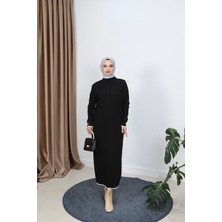 Saç Örgülü Merserize Elbise