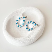 Flete Blu Çelik Küpe