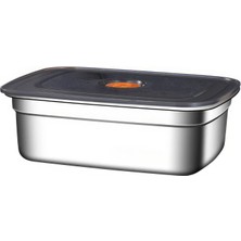 Çelik 1200 ml Yemek Meyve Et Buzdolabı Beslenme Saklama Kabı MT110-12