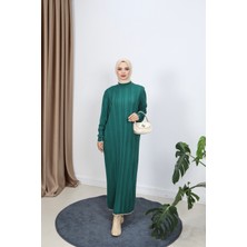 Saç Örgülü Merserize Elbise