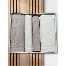 Ekol Hamam Takımı 4 Parça Krem - Bej