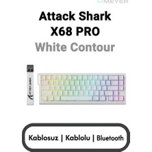 Attack Shark X68 Pro He Hall Effect Rapid Trigger Mekanik Klavye [manyetik Switch]