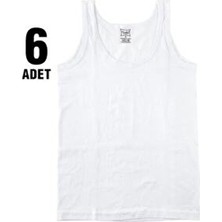 Erkek Çocuk Beyaz 6'lı Paket Atlet ELF568TUT01246