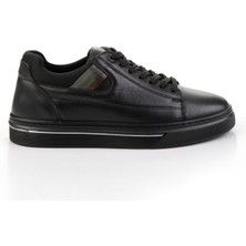 Siyah Hakiki Deri Erkek Sneaker E01082011203