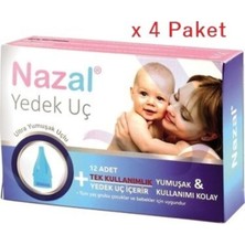 Ocean Nazal Burun Aspiratör Yedek Uç 4 Kutu Ergonomik Tasarım ile Yumuşak ve Tek Kullanımlık