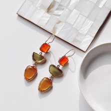 Aventurin Doğal Taş Küpe