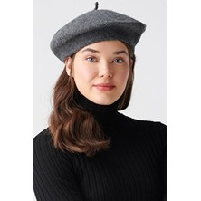 Unisex Yün Keçe Ressam Beresi Şapka Fransız Fötr Kasket
