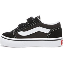 Vans Siyah Erkek Bebek Deri Yürüyüş Ayakkabısı Düz Taban Malzeme Tekstil