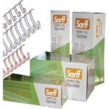 Sarff Tel Spiral Karo 1-4 Beyaz 100 Lü (1 Paket 100 Adet)