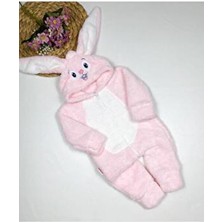 Kız Bebek Pembe Peluşlu Welsoft Tavşan Tulum