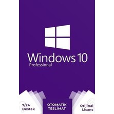 Windows 10 Pro Lisans +32&64 Bit Uyumlu +Ömür Boyu