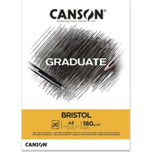Canson Graduate Bristol A5 180gr 20yp Blok / 400110382