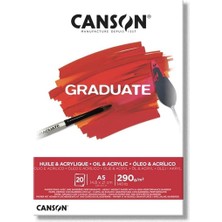 Canson Graduate Akrilik & Yağlıboya A5 290gr 20yp Blok / 40011037