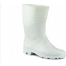 Beyaz Lastik Çizme (Su Geçirmez)