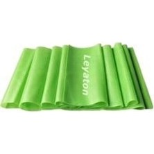 Leyaton Pilates Bandı Özellikli Jimnastik Plates Lastiği 90X15 cm Yeşil Renkli Dayanıklı Malzeme