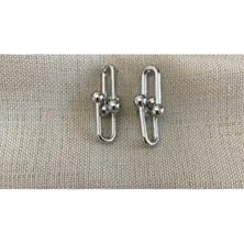 Kadın Gümüş Ufak Tiffany Küpe 3 cm