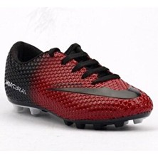 Belirtilmemiş 401 Kırmızı Krampon Çim Erkek Çocuk Futbol Ayakkabı Microfiber Malzeme ile Türkiye Üretimi
