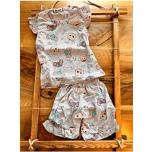 Bebtaş Yazlık Bebek ve Fil Kafalı Takım Kadın Kolsuz Çok Renkli Desenli Dokuma Kumaş Sezonluk