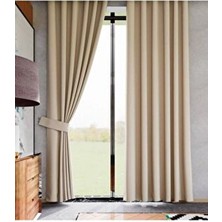 Erdoğanlar Koza Erdoğanlar Bej Blackout Perde Işık Geçirmez Karartma Güneşlik Düz Polyester Kumaş