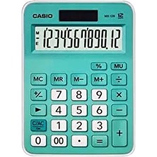 MX-12B-GN Açık Yeşil 12 Hane Masa Üstü Hesap Makinesi