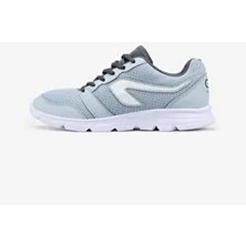 Decathlon Kadın Koşu Ayakkabısı Gri - Run 100 Bağcıklı Su Geçirmez Tekstil Malzeme ile Rahat