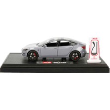 1:24 Sesli ve Işıklı Die Cast Xlg Model 3 Araba - Gri
