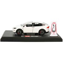 1:24 Sesli ve Işıklı Die Cast Xlg Model x Araba - Beyaz