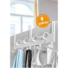 9 Kancalı Çok Amaçlı Kapı Arkası Askısı