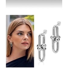 Tiffany Gümüş Renk Küpe