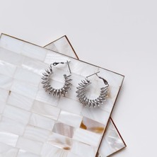 Lazo Gris Çelik Küpe