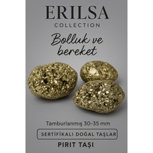 Tesbih Atölyesi Sertifikalı Ham İşlenmemiş Doğal Pirit Taşı Kütle