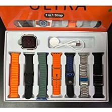 Makesis Watch Ultra 8 49 mm 7 Kordonlu Akıllı Saat Su Geçirmez GPS Özellikli Sağlık Takibi