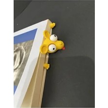 Pla Sıkışmış Fare Sarı Kitap Ayracı Renkli Tasarım 1 Adet Eğlenceli Okuma Arkadaşınız