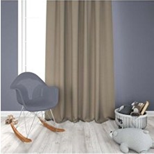 Bej ( Sütlü Kahve ) Blacout Güneş Geçirmez Karartma Fon Perde Her Ölçü Mevcut En x Boy Ölçüler
