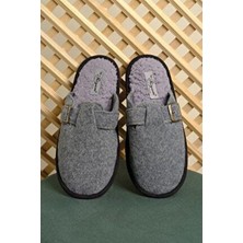 Tokalı Keçe Kumaşlı Erkek Damat Çeyiz Terlik