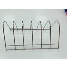 Tabak Düzenleyici Standı Gümüş Renk -Metal Tabak Standı-Pasta Tabaklık