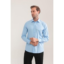 Poplin %100 Pamuk Slim Fit Erkek Gömlek