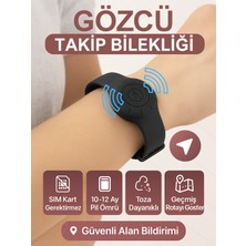 Gözcü Mobil Takip Bilekliği Android Ios Destekli Gps Konum Takibi Alzheimer Çocuk Yaşlı Geçmişe Dönük Takip Cihazı Saati Bileklik 23CM