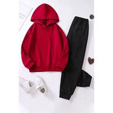 Uygun Tarz Unisex Çocuk Pamuklu Esnek ve Rahat Eşofman Takımı