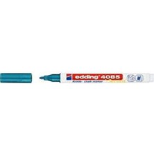 Cam Kalemi 4085 Likit Tebeşir Kalemi (Sıvı Tebeşir) 1-2mm Metalik Mavi (10 Lu Paket)