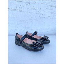 Kız Çocuk Papyon Fiyonklu, Rugan ,ortopedik Babet Ayakkabı