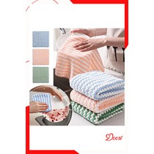 Mikrofiber Temizlik Bezi Kadife Bulaşık Havluları Mutfak Yeniden Temizlik Bezleri 3lü 30X30CM