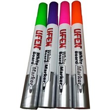 4 Renk Ufen Renkli Beyaz Tahta Kalemi - 4 Renk
